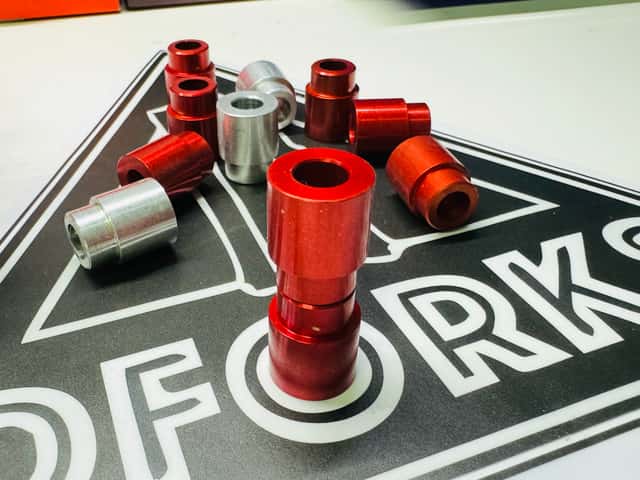 40мм | бонка амортизатора 2х составная | серебряная