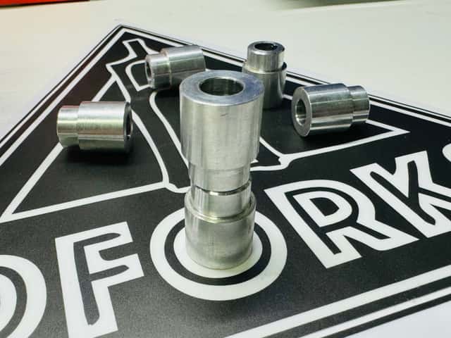 60мм | бонка амортизатора 2х составная | серебряная