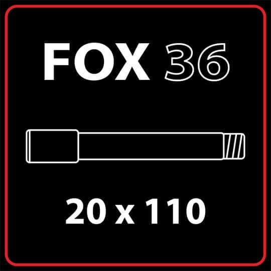 Ось для вилки FOX 36 | 20 x 110 | redline